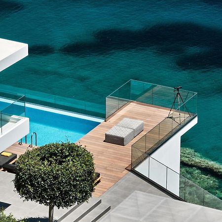 Beachfront Villa In Crete - Epavli Luxury Villa Agia Pelagia Dış mekan fotoğraf