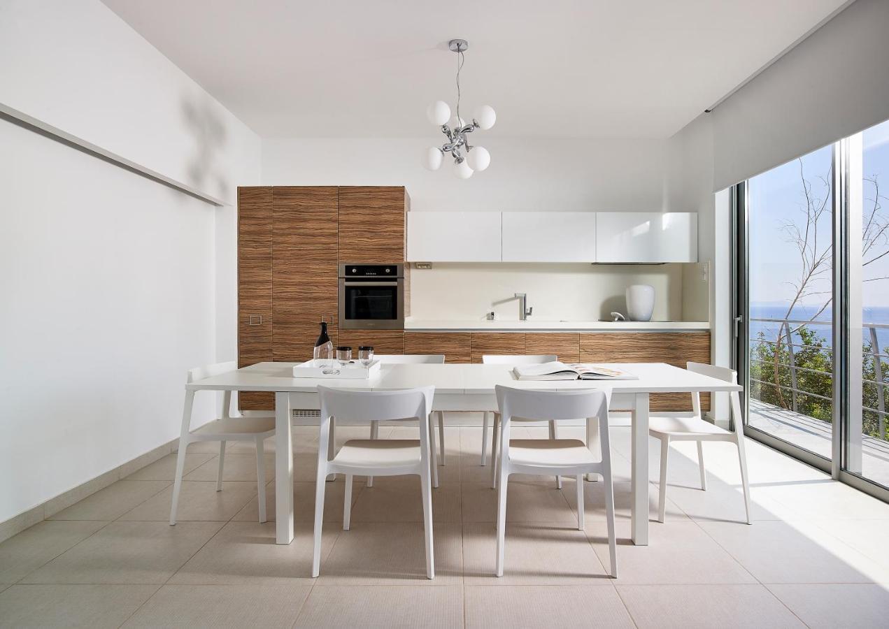 Beachfront Villa In Crete - Epavli Luxury Villa Agia Pelagia Dış mekan fotoğraf
