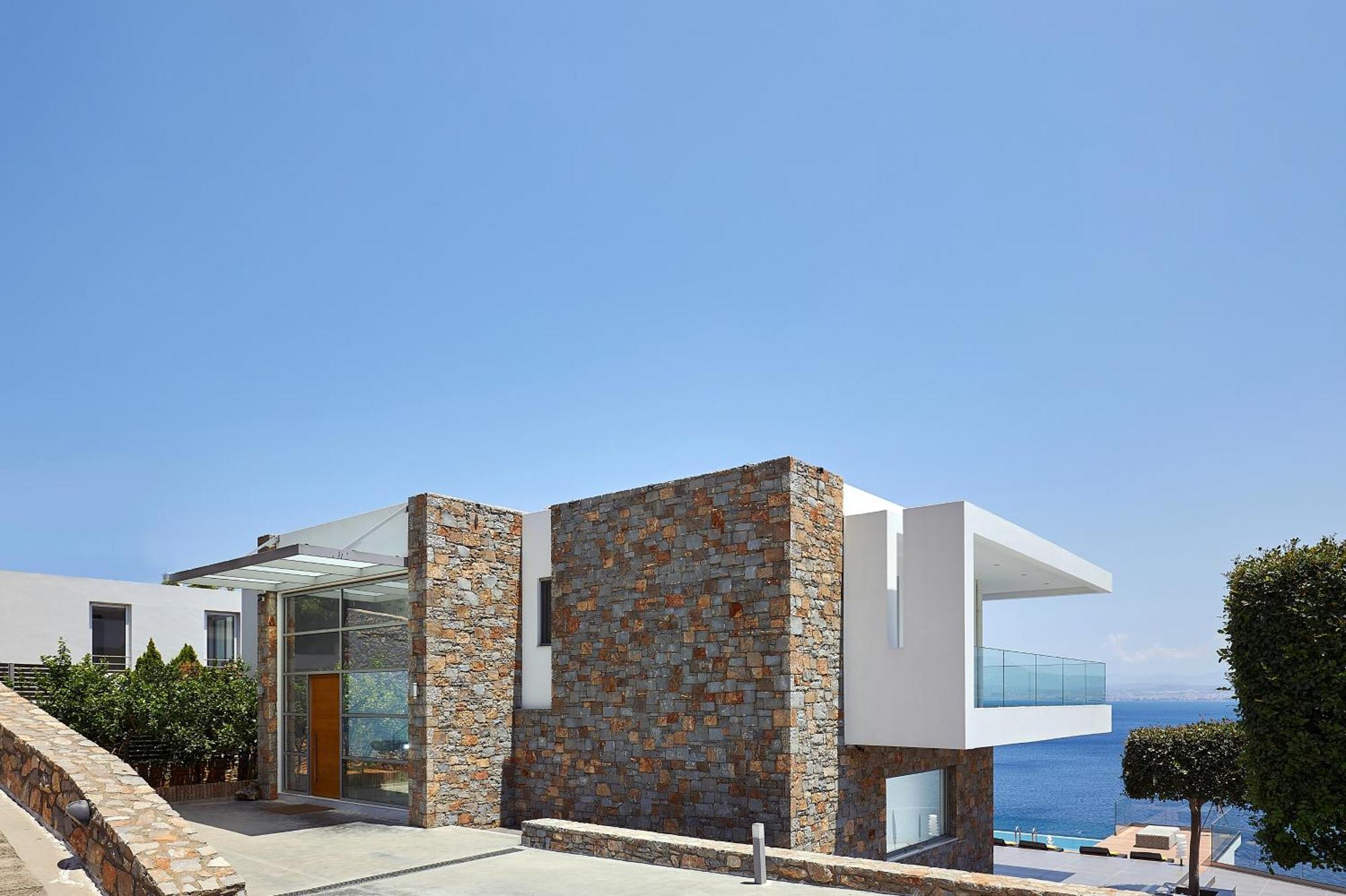 Beachfront Villa In Crete - Epavli Luxury Villa Agia Pelagia Dış mekan fotoğraf