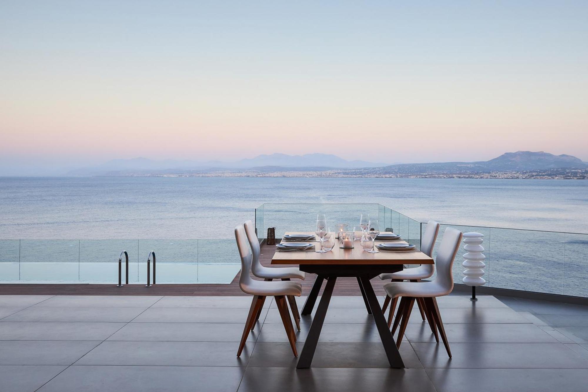 Beachfront Villa In Crete - Epavli Luxury Villa Agia Pelagia Dış mekan fotoğraf