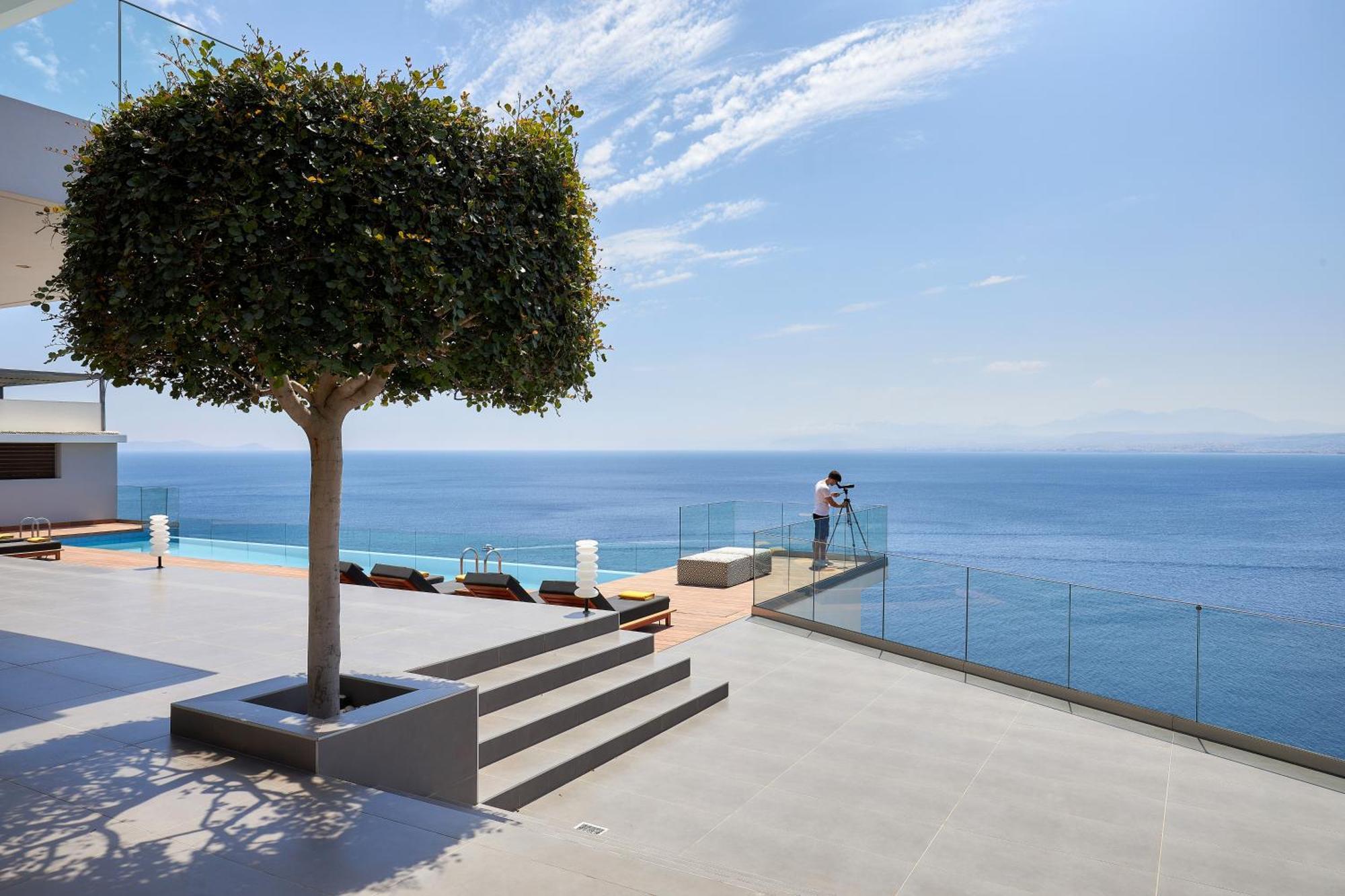 Beachfront Villa In Crete - Epavli Luxury Villa Agia Pelagia Dış mekan fotoğraf
