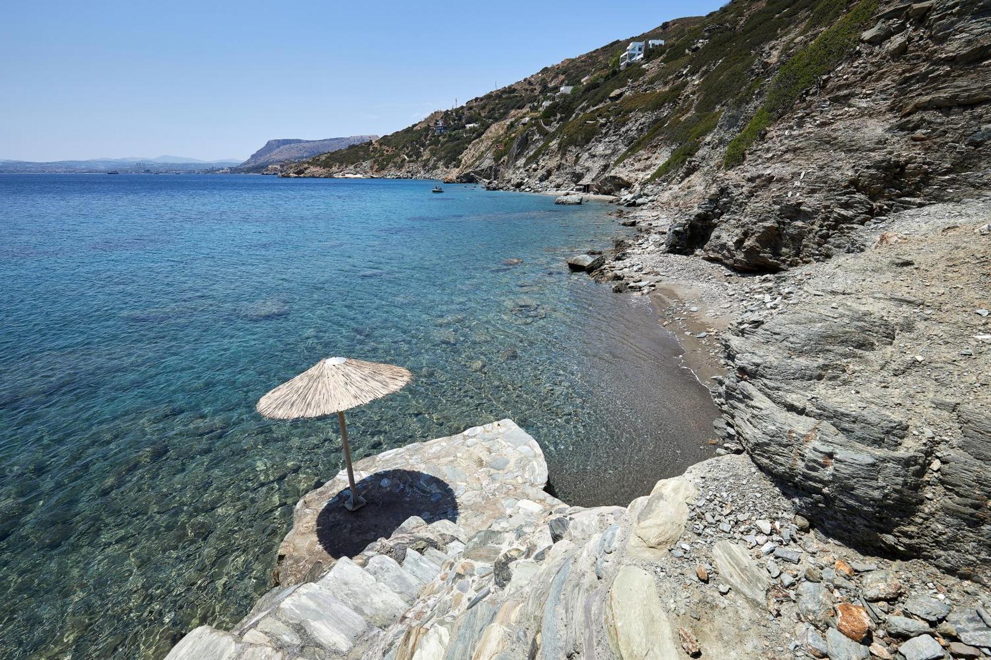 Beachfront Villa In Crete - Epavli Luxury Villa Agia Pelagia Dış mekan fotoğraf
