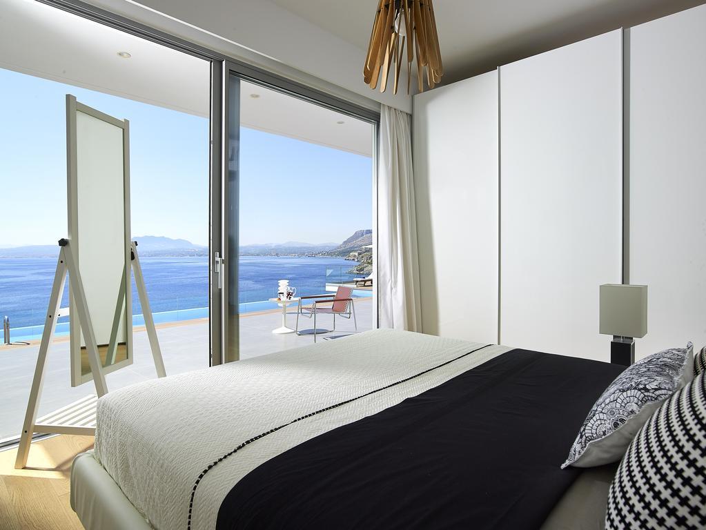 Beachfront Villa In Crete - Epavli Luxury Villa Agia Pelagia Dış mekan fotoğraf
