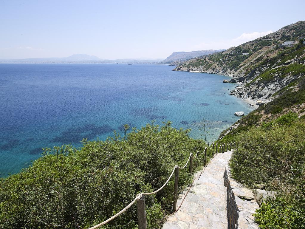 Beachfront Villa In Crete - Epavli Luxury Villa Agia Pelagia Dış mekan fotoğraf