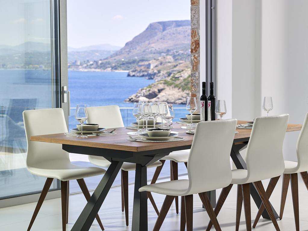 Beachfront Villa In Crete - Epavli Luxury Villa Agia Pelagia Dış mekan fotoğraf